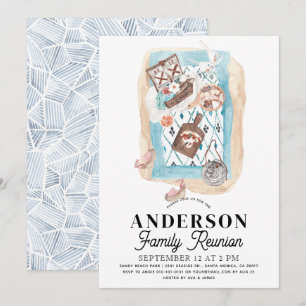 Picnic bij de Beach Family Reunion Kaart