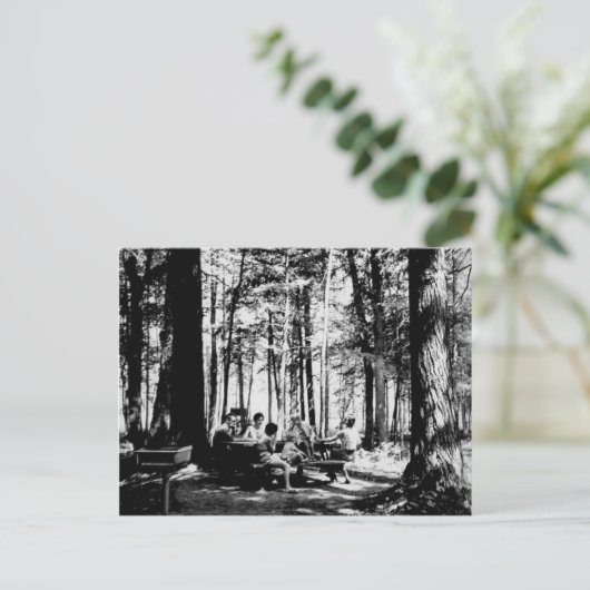  Picnic bij Gorge-Herfsten, Bovenop het schiereila Briefkaart (Staand voorkant)