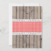 Picnic Birthday Party Invitation - Park Party Kaart (Achterkant)