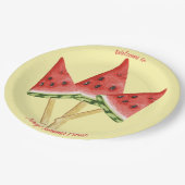 Picnic Borden - Water Melon Slices gepersonaliseer Papieren Bordje (Gekanteld)