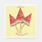 Picnic Borden - Water Melon Slices gepersonaliseer Servet (Voorkant)