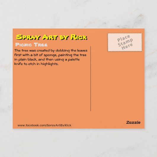 Picnic Briefkaart (Achterkant)