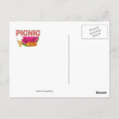 Picnic Briefkaart Party nodigt uit (Achterkant)