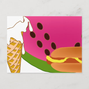 Picnic Briefkaart Party nodigt uit