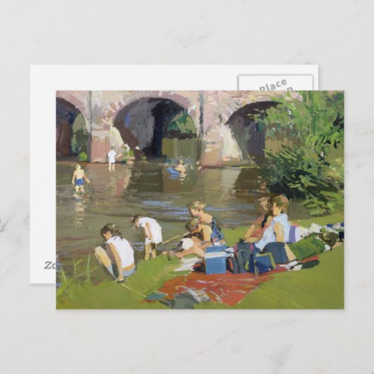 Picnic by the River Withypool Briefkaart (Voorkant / Achterkant)