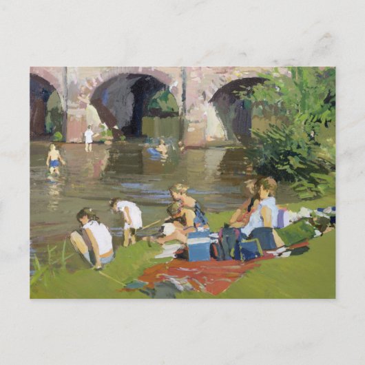 Picnic by the River Withypool Briefkaart (Voorkant)
