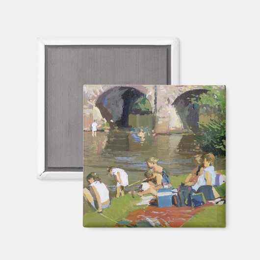Picnic by the River Withypool Magneet (Voorkant / Achterkant)
