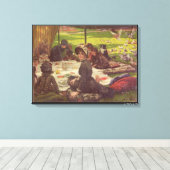 Picnic, c.1881-2 canvas afdruk (Insitu (Houten vloer))
