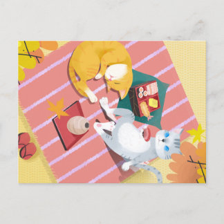 Picnic Cats Briefkaart