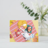 Picnic Cats Briefkaart (Staand voorkant)