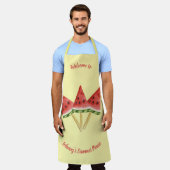 Picnic Collectie - Water Melon gepersonaliseerd Schort (Gedragen)