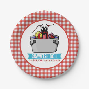 Picnic Crawfish Boil Reunion Papieren Bordje