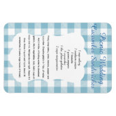 Picnic Cucumber Sandwich Recipe Magnet Magneet (Horizontaal)