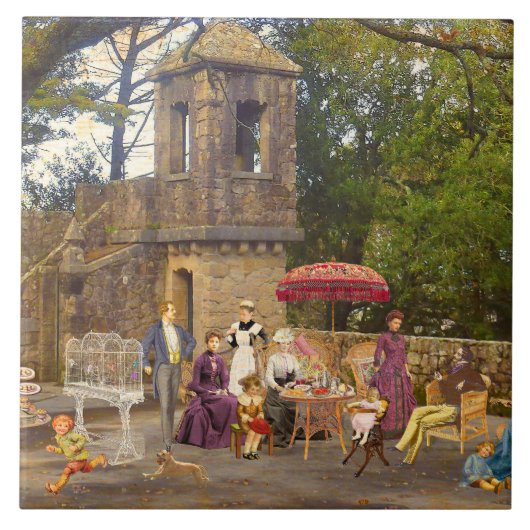 Picnic en la Quinta da Regaleira Tegeltje (Voorkant)