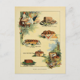  Picnic Foods Chart uit 1902 Briefkaart