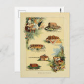  Picnic Foods Chart uit 1902 Briefkaart (Voorkant / Achterkant)