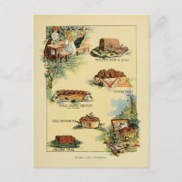  Picnic Foods Chart uit 1902 Briefkaart