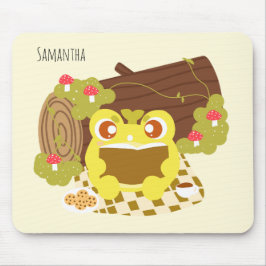 Picnic Frog leest een boek Muismat
