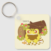 Picnic Frog leest een boek Sleutelhanger (Voorkant)