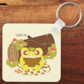 Picnic Frog leest een boek Sleutelhanger (Achterkant)