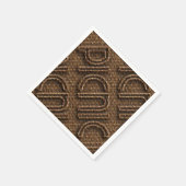 Picnic Funny Wicker Typography Paper Party Napkins Servetten (Hoek)