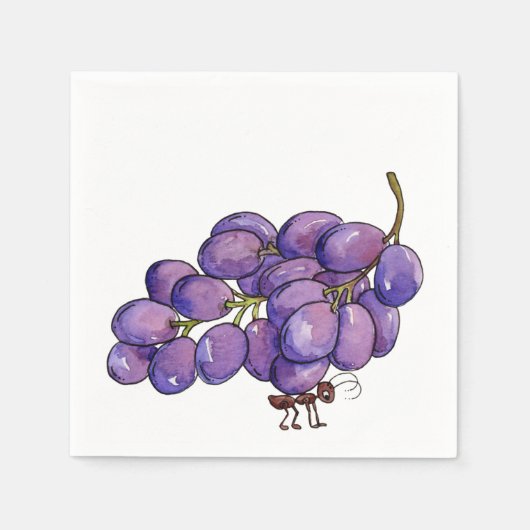 Picnic Grapes Servetten (Voorkant)