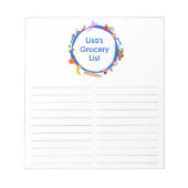 Picnic Illustration CUSTOM boodschappenlijstje Notitieblok (Voorkant)