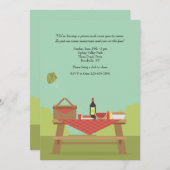 Picnic in de Park Invitation Kaart (Voorkant / Achterkant)