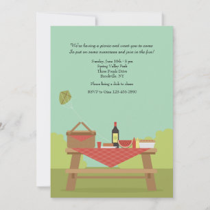 Picnic in de Park Invitation Kaart