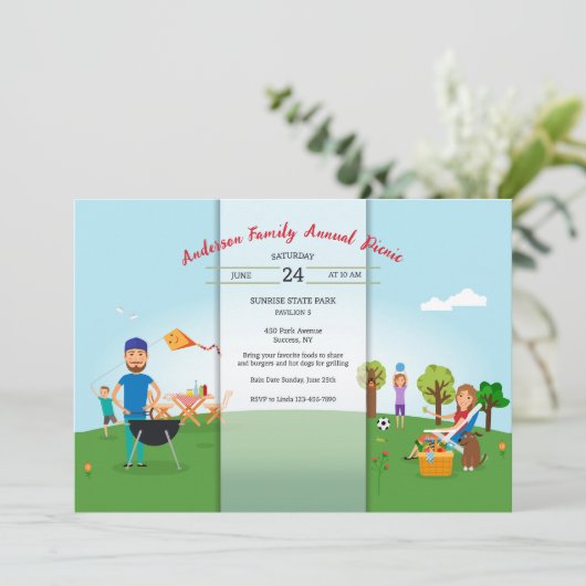 Picnic in de serie van Park Kaart (Staand voorkant)