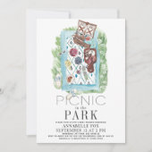 Picnic in het Baby shower van de Waterverf Park Kaart (Voorkant)