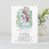 Picnic in het Baby shower van de Waterverf Park Kaart (Staand voorkant)