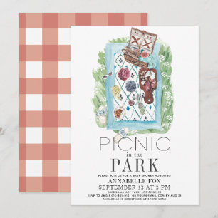 Picnic in het Baby shower van de Waterverf Park Kaart