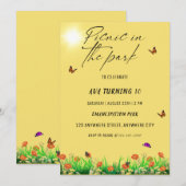 Picnic in het Park Birthday Party Kaart (Voorkant / Achterkant)