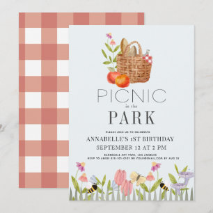 Picnic in het park Floral 1 september Kaart