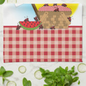 Picnic in het park | Gepersonaliseerd Theedoek (Gevouwen)