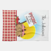 Picnic in het park | Gepersonaliseerd Theedoek (Horizontaal)