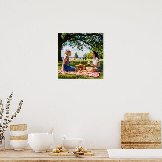 Picnic in het park poster (Keuken)