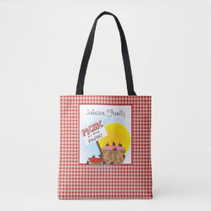 Picnic in het park tote bag