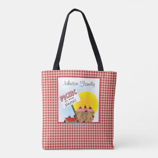 Picnic in het park tote bag (Achterkant)