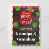 Picnic in Park afspeeldatum uitnodigt Kaart (Voorkant)