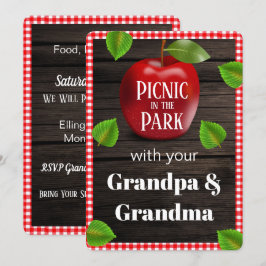 Picnic in Park afspeeldatum uitnodigt Kaart