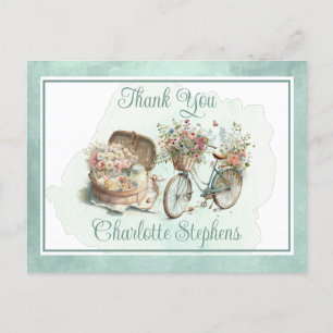 Picnic in Park Floral Adult Birthday Briefkaart