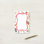 Picnic Lijst Schattigee CUSTOM boodschappenlijstje Post-it® Notes (Op bureau)