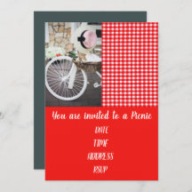 Picnic lunchpartij schattige Franse stijl gingham
