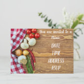 Picnic-lunchparty Kaart (Staand voorkant)