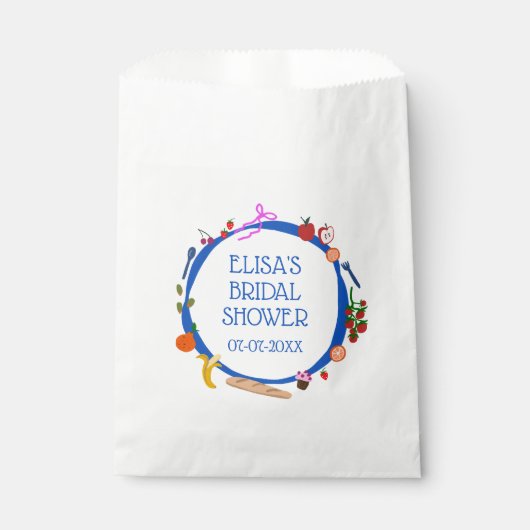 Picnic Modern Schattige Hand getekend CUSTOM Vrijg Bedankzakje (Voorkant)