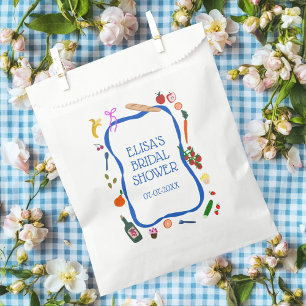 Picnic Modern Schattige handgetekende CUSTOM Vrijg Bedankzakje