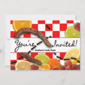 PICNIC/MULTI-DOELEINDE PARTIJINVITATIE KAART (Voorkant)