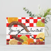 PICNIC/MULTI-DOELEINDE PARTIJINVITATIE KAART (Staand voorkant)